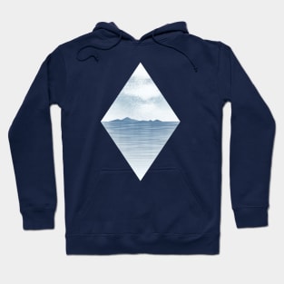 Minimal landscape art Hoodie